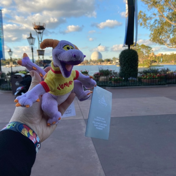 Epcot Disney World Figment Shoulder Plush - Picture 4 of 6